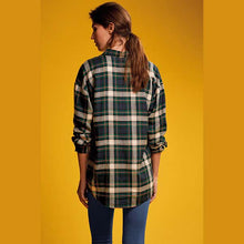 Load image into Gallery viewer, Green Casual Check Boyfriend Shirt - Allsport

