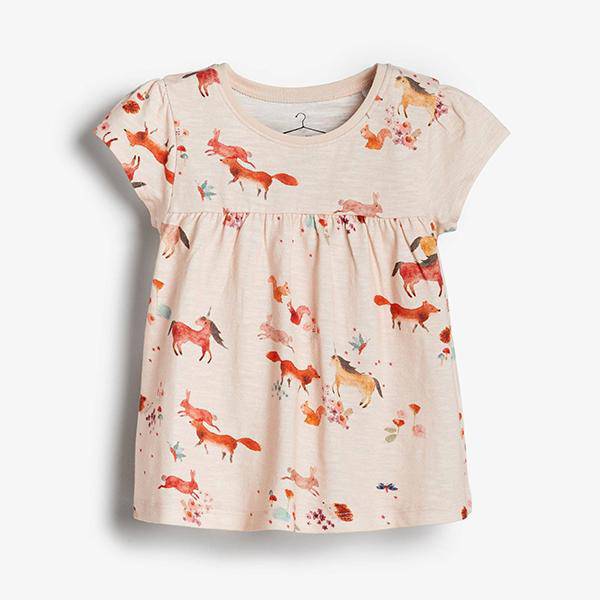 Pink Unicorn Organic Cotton T-Shirt (3mths-6yrs) - Allsport