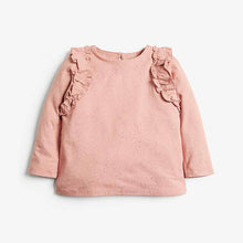 Load image into Gallery viewer, Pink Sparkle Frill T-Shirt (3mths-7yrs) - Allsport

