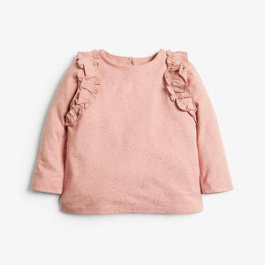 Pink Sparkle Frill T-Shirt (3mths-7yrs) - Allsport