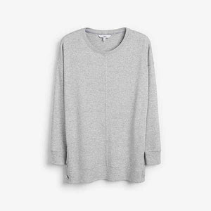 Grey Longline Cosy Top - Allsport