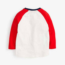 Load image into Gallery viewer, Multi Long Sleeve Raglan Transport T-Shirt (3mths-5yrs) - Allsport
