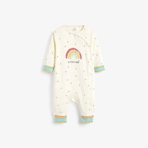 Multi 3 Pack Rainbow Apple Footless Sleepsuits (0mths-12mths) - Allsport