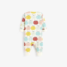 Load image into Gallery viewer, Multi 3 Pack Rainbow Apple Footless Sleepsuits (0mths-12mths) - Allsport
