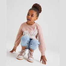 Load image into Gallery viewer, Pink Sequin Unicorn Jumper (3-12yrs) - Allsport
