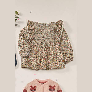 Floral Frill Blouse (3mths-6yrs) - Allsport