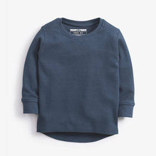 Load image into Gallery viewer, Teal Long Sleeve Textured T-Shirt (3mths-5yrs) - Allsport
