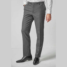 Load image into Gallery viewer, Grey Tailored Fit Puppytooth Suit: Trousers - Allsport
