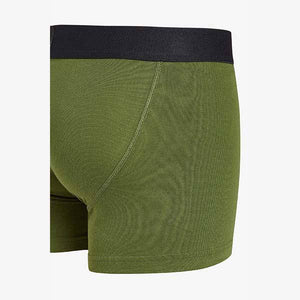 Khaki/Grey Pure Cotton A-Fronts Four Pack - Allsport