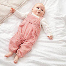 Load image into Gallery viewer, Pink Spot Cord Dungarees And Bodysuit (0mths-18mths) - Allsport
