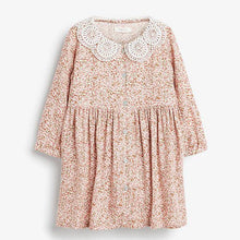 Load image into Gallery viewer, Pink Lace Collar Dress (3mths-6yrs) - Allsport
