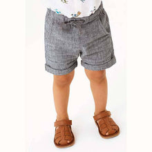 Load image into Gallery viewer, Linen Blend Pull-On Shorts (12mths-3yrs) - Allsport
