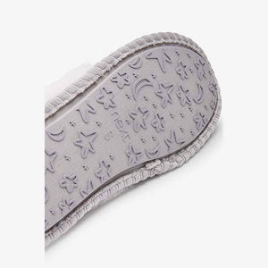 Grey Cord Mule Slippers - Allsport