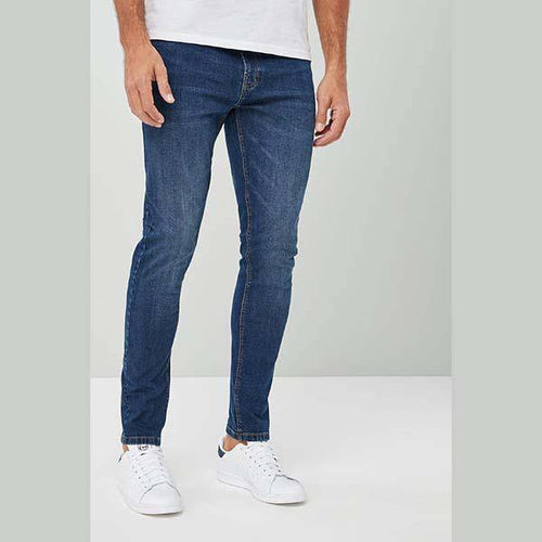 Jeans With Stretch Mid Blue - Allsport