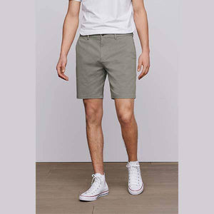 Light Khakie Slim Fit Stretch Chino Shorts - Allsport