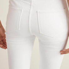 Load image into Gallery viewer, White Jersey Cropped Leggings - Allsport
