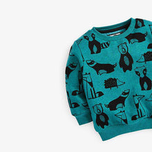 Load image into Gallery viewer, Teal Woodland All Over Print Jersey (3mths-7yrs) - Allsport
