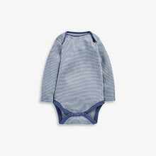 Load image into Gallery viewer, Teal 7 Pack Star Stripe Long Sleeve Bodysuits (0mths-18yrs) - Allsport
