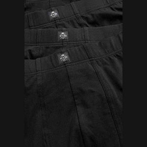 Essential Black Hipsters Four Pack - Allsport