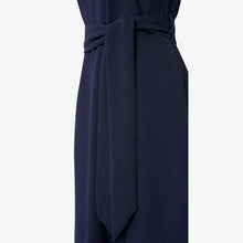 Load image into Gallery viewer, Navy Belted Midi Dress - Allsport
