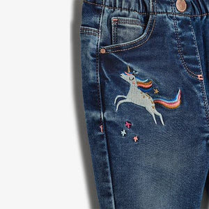 Unicorn Pull-On Jeans (3mths-6yrs) - Allsport