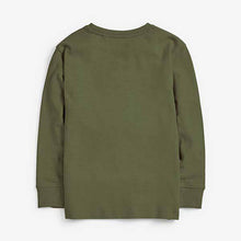 Load image into Gallery viewer, Khaki Long Sleeve Cosy T-Shirt (3-12yrs) - Allsport
