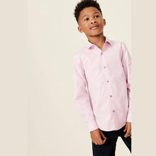Load image into Gallery viewer, Pink Long Sleeve Smart Shirt (3-12yrs) - Allsport

