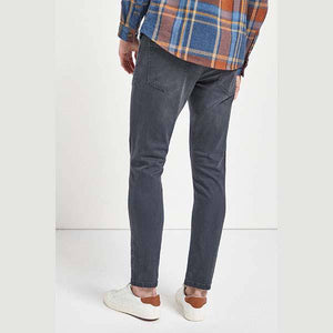 Jeans With Stretch Smoky Dark Grey Skinny Fit - Allsport