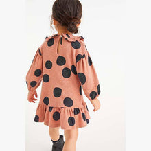 Load image into Gallery viewer, Ginger Spot Frill Collar Dress (3mths-6yrs) - Allsport
