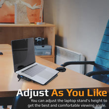 Load image into Gallery viewer, Ergonomic Multi-Level Aluminium Laptop Cooling Stand with Dual USB Ports
