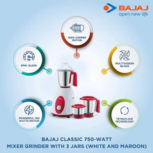 Load image into Gallery viewer, Bajaj Mixer Grinder (750W) - Allsport
