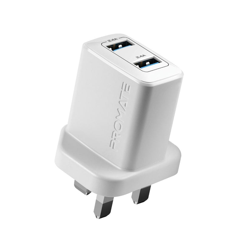 12W Wall Charger with Dual USB Ports