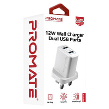 Load image into Gallery viewer, 12W Wall Charger with Dual USB Ports
