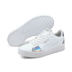 CARINA CREW IRIDESCENT WOMEN'S TRAINERS - White - Allsport