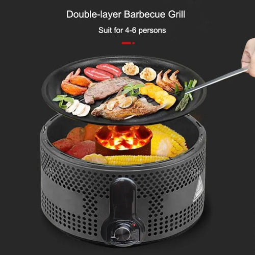 Round Charcoal Grill - Allsport