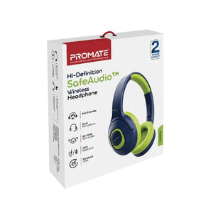 PROMATE Hi-Definition SafeAudio™ Wireless Headphone for kids