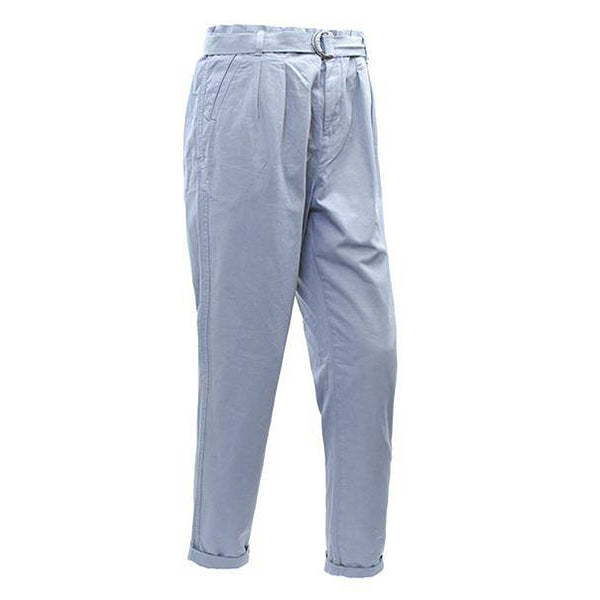 BELTED TAPER BLUE CASUAL COTTON - Allsport