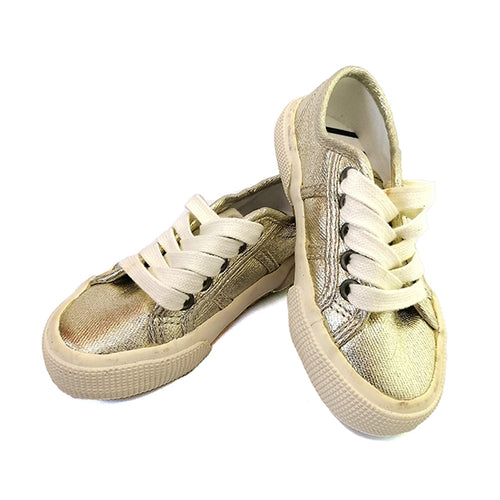 RIBBON LACE UP GOLD VULCANISED - Allsport