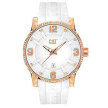 Load image into Gallery viewer, CATERPILLAR Bold Rose Gold White Rubber Strap Watch - Allsport
