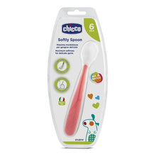Load image into Gallery viewer, Chicco Red Silicone Spoon 6m+
