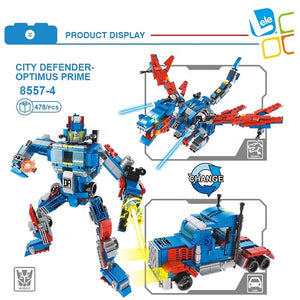 City Defender-Optimus Prime building blocks-478 pcs - Allsport