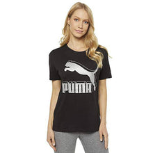 Load image into Gallery viewer, Classics Logo Tee Puma Black-metallic - Allsport
