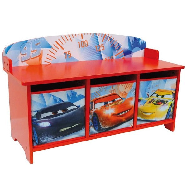 DISNEY CARS Bench with Storage Bins for children - Allsport