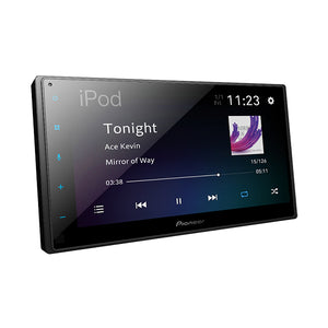 6.8″ Capacitive Touch-screen Multimedia Receiver with Apple CarPlay, Android Auto & Bluetooth.