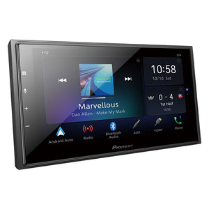 6.8" Capacitive Hi-Res MF AV Receiver with Wireless Apple CarPlay, Android Auto and Web Browsing