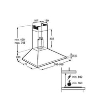 Load image into Gallery viewer, ELECTROLUX 60cm Stainless Steel Chimney Hood - Allsport
