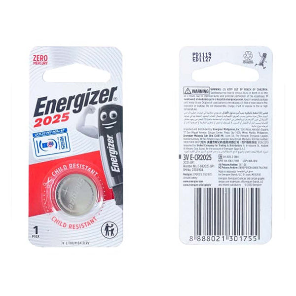 ENERGIZER LITHIUM COIN: 2025 CR2025BP1 - Allsport