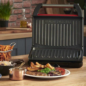 GEORGE FOREMAN STEEL FAMILY GRILL RED-25040