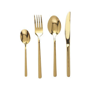 Golden cutlery 16 pieces