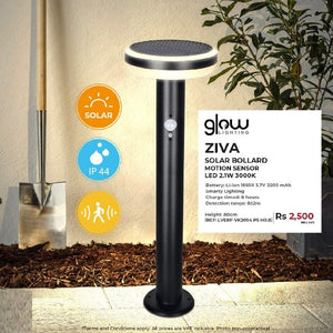 ZIVA Solar Bollard Motion Sensor LED 2.1W 3000K